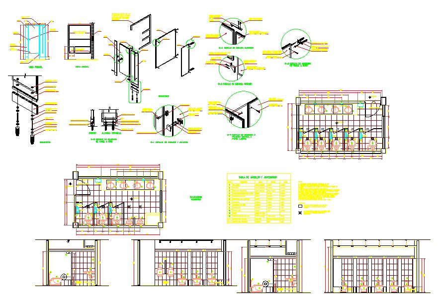 Public Bathrooms detail plan