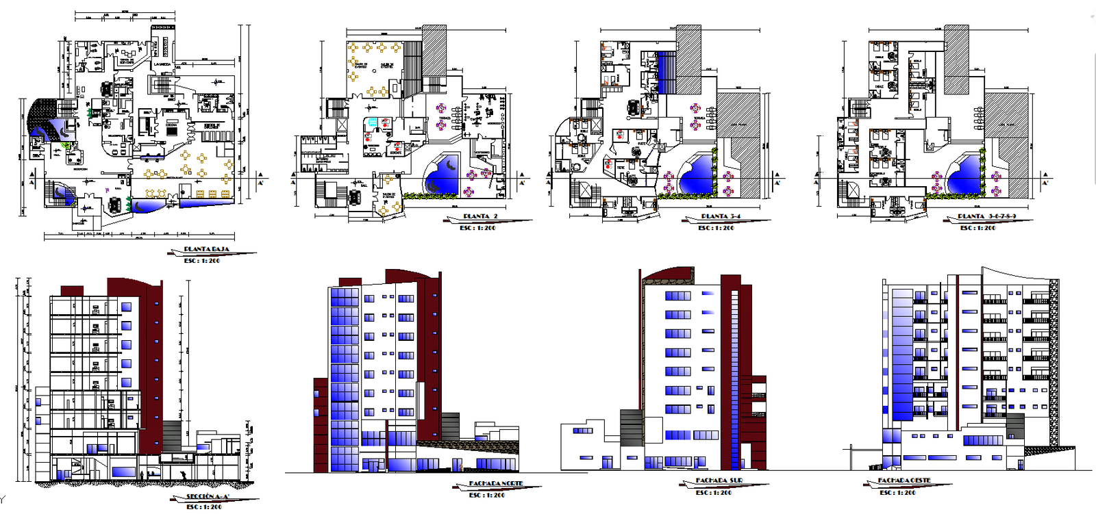 Hotel Building Design File