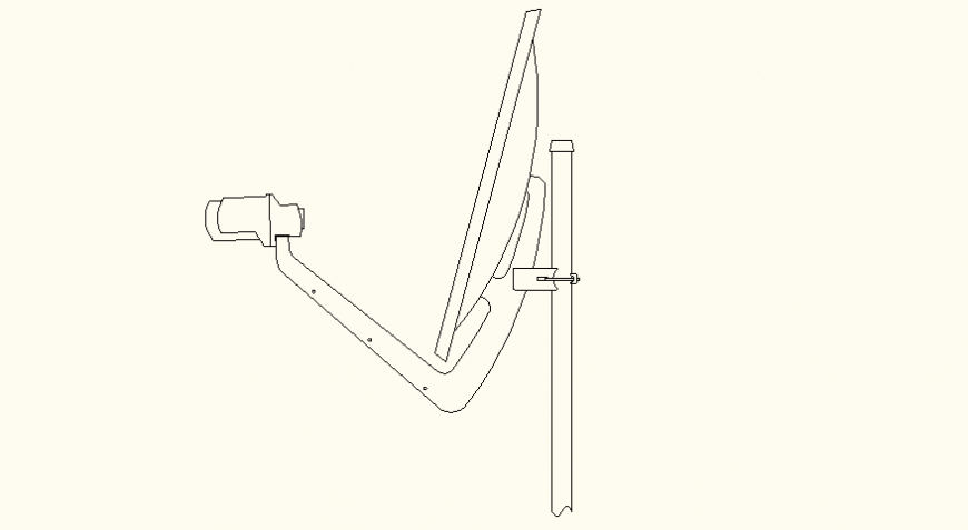 Electrical - Satellite Dish Elevation detail layout file