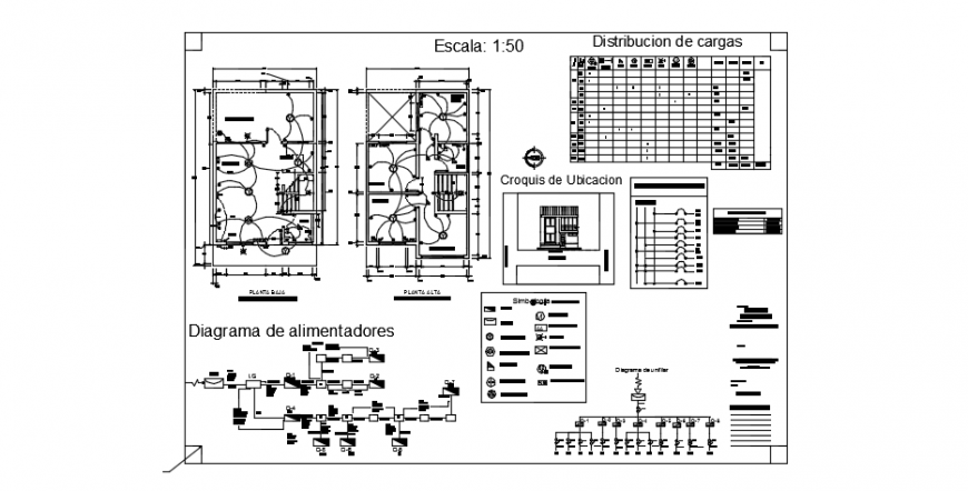 Electrical layout plan details