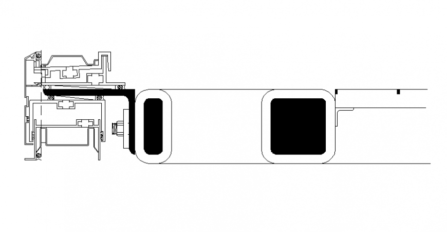 Electrical printer machinery detail dwg file