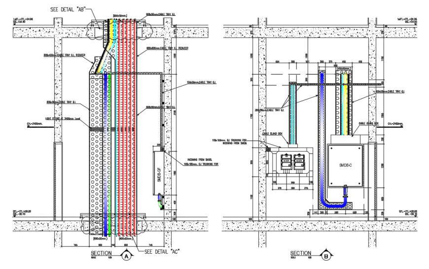 electrical wiring detail cad file
