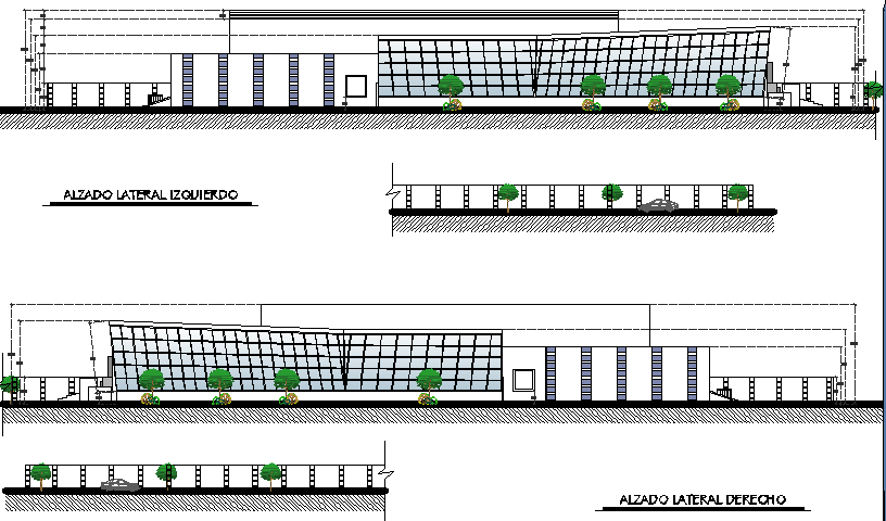 elevation of a building dwg file