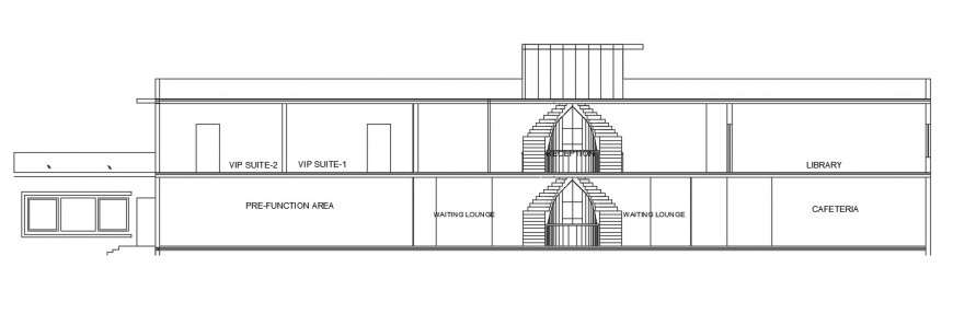 elevation design of school building cad file