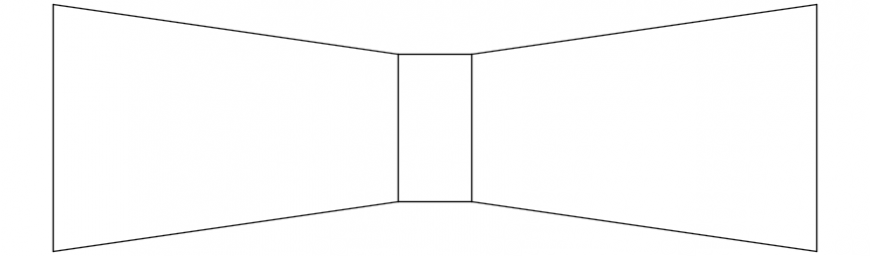 Elevation drawings of light lamp 2d view autocad software file