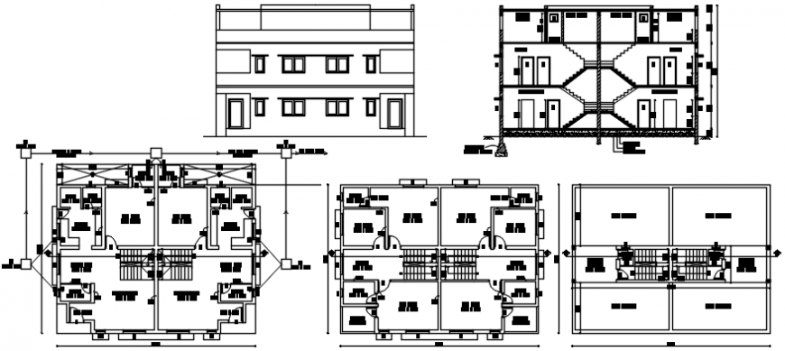 Elevation of a modern house