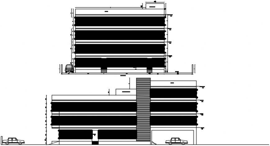 Elevation of building complete view