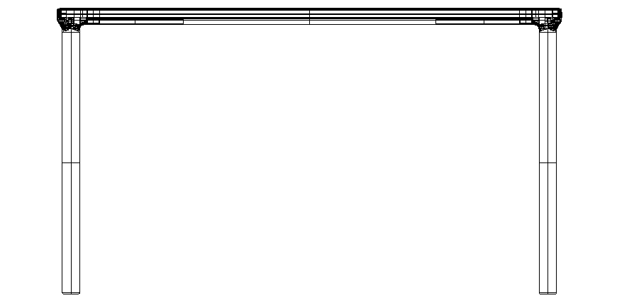 Reception Desk Layout and Elevation CAD Drawing in DWG file
