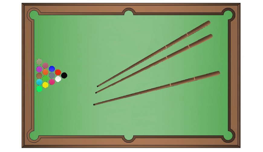 Elevation of pool table detail drawing in autocad