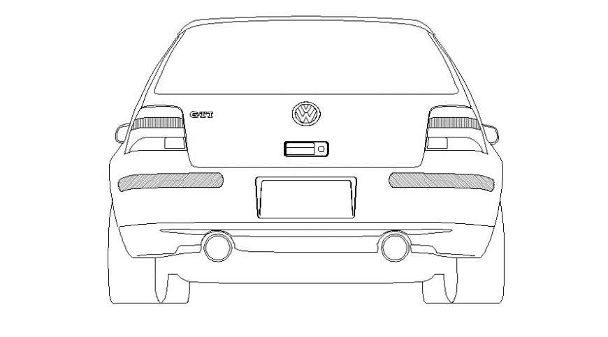 Elevation of vehicle blocks details 2d drawing in autocad