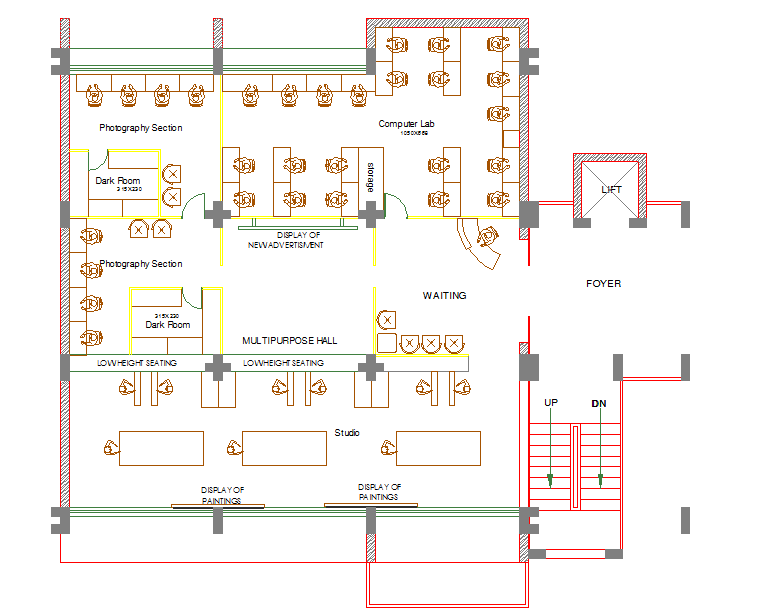 Multipurpose lay-out Building
