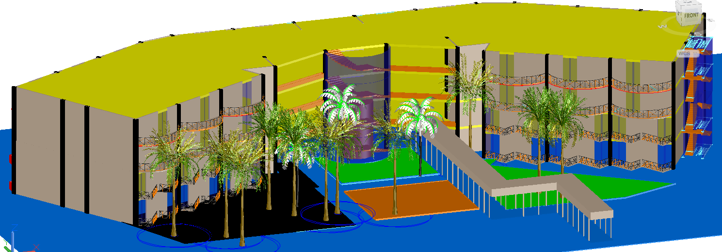3D Restaurant plan design