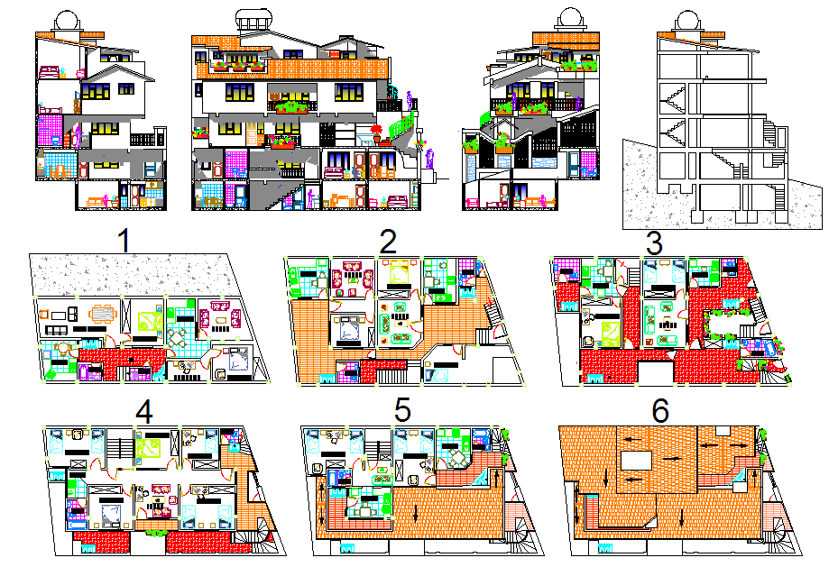 5 star hotel layout design plan