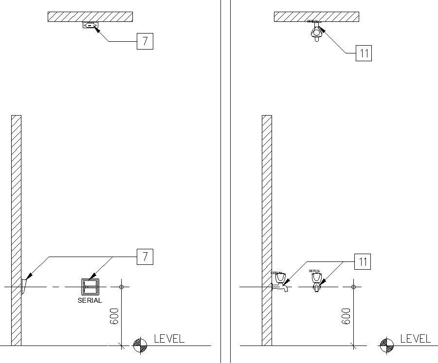 f Plan elevation details of Fixtures and fittings of bathroom in AutoCAD, dwg file. 