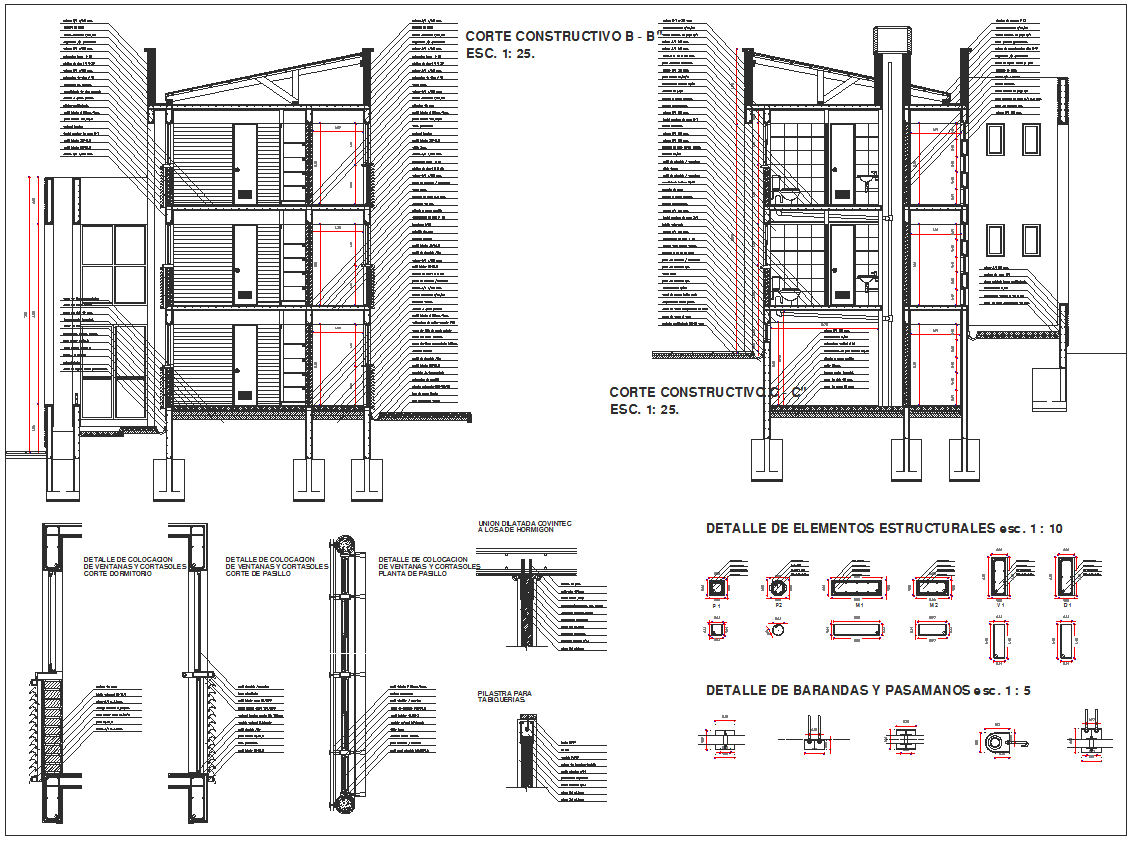 facade section detail cad files