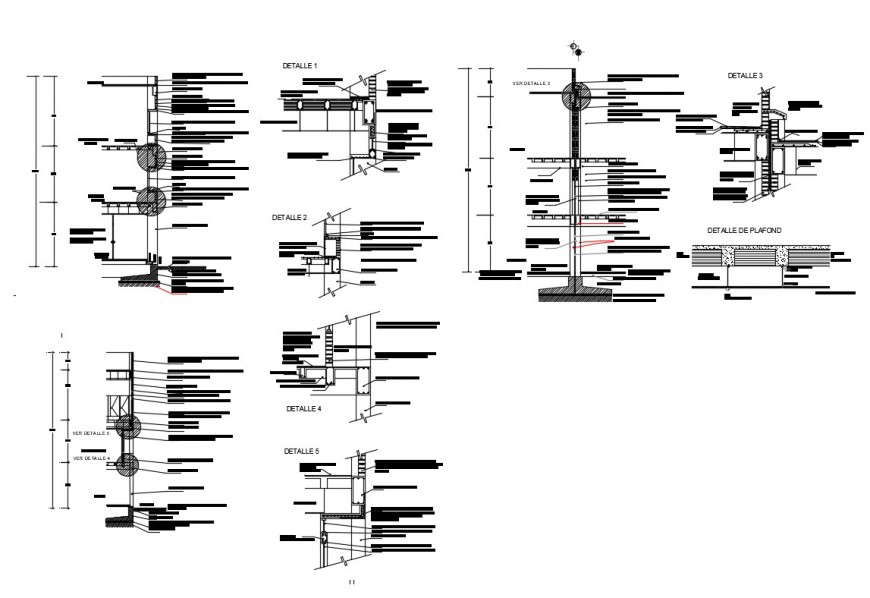 Facilities of the zone area of the pentathlon of university cad construction details dwg file