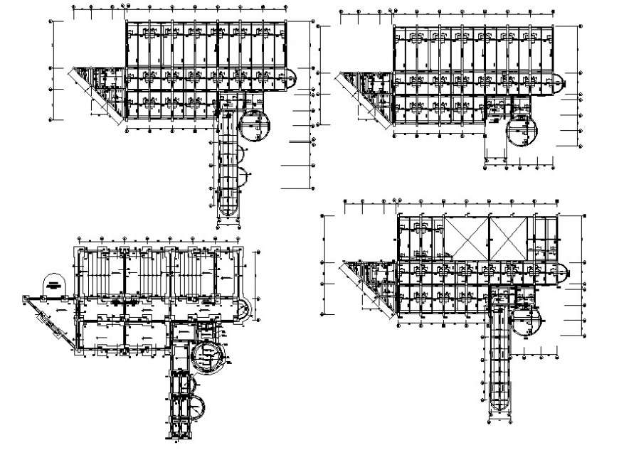 factory building construction detail cad file