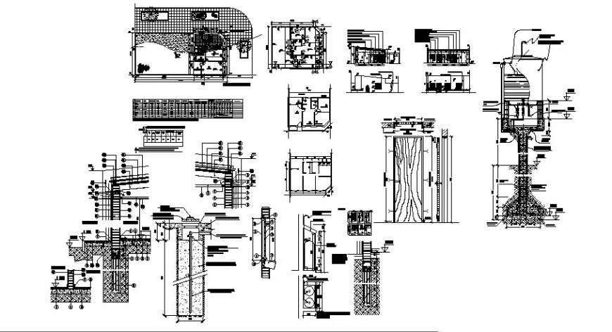 Family residence project detail cad file