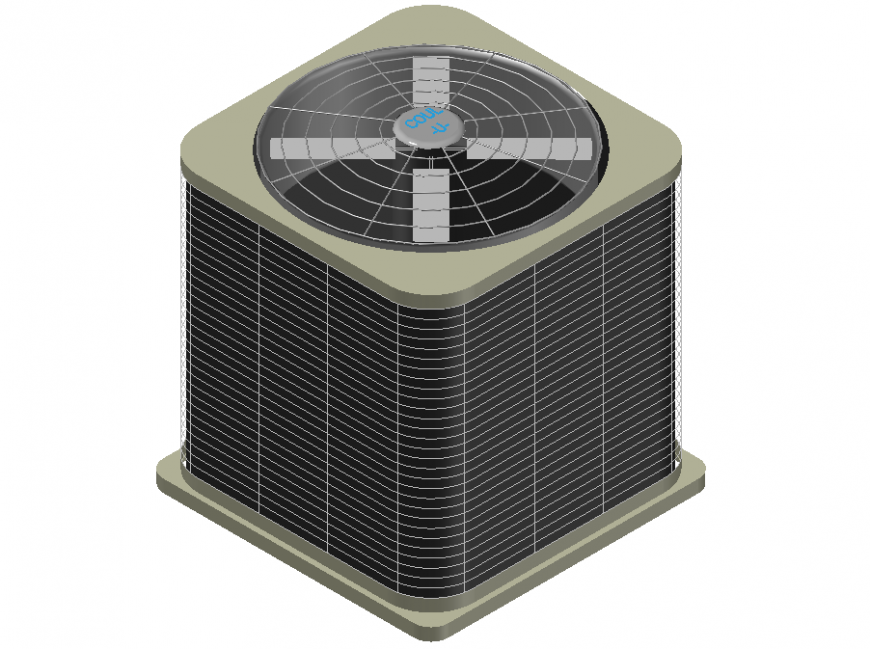 Fan plan detail dwg file.