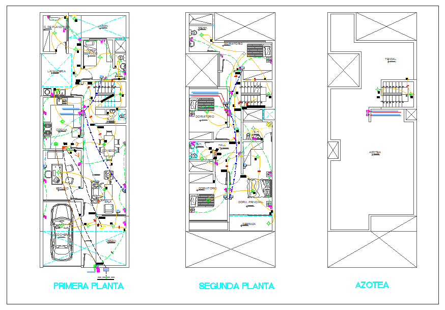Electrical office lay-out