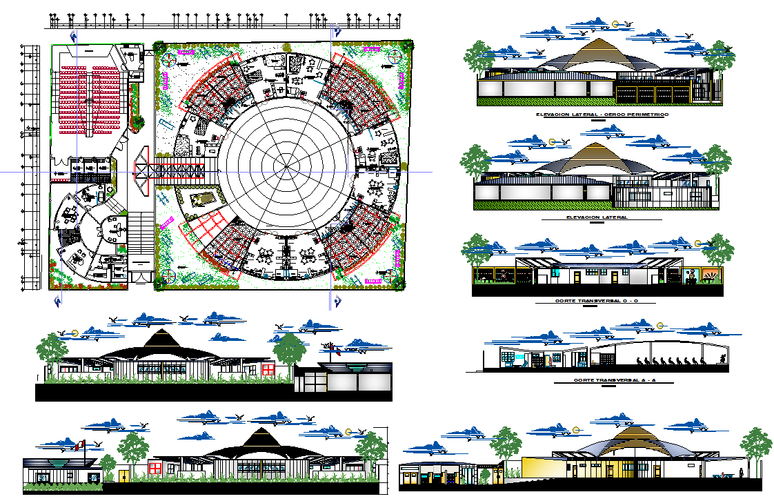 Modern School Building Design and Layout Plan