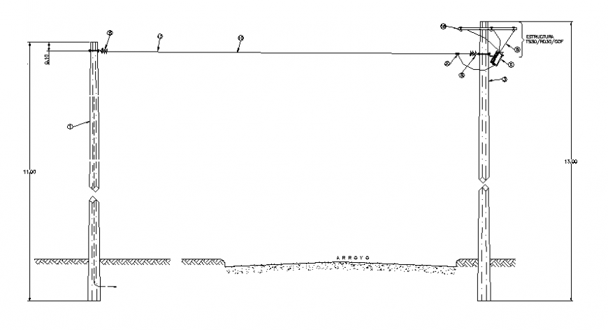 Field top view plan