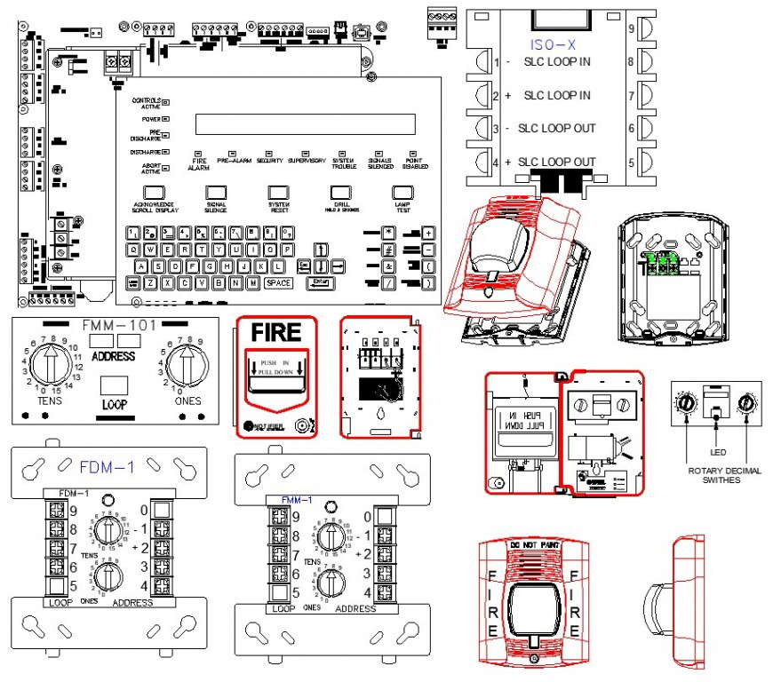 Filesystem details 2d drawing in autocad