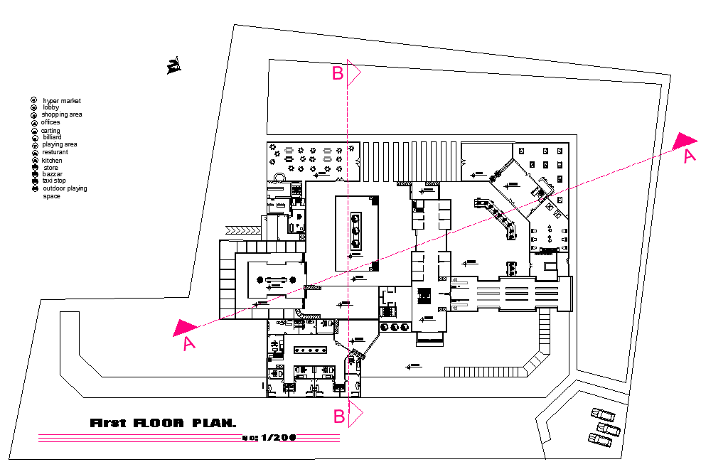 first floor trade center design plan layout file