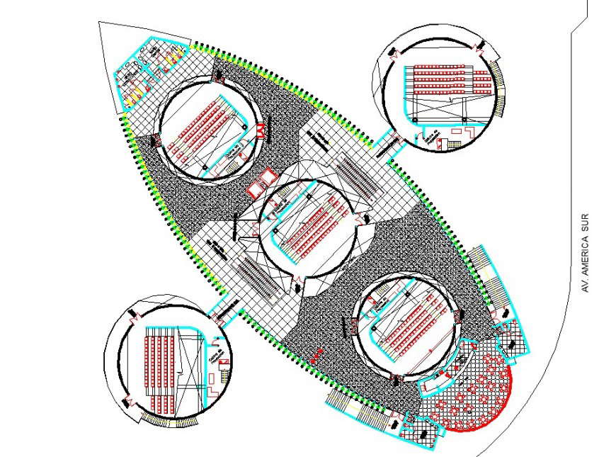 First floor hotel plan layout file