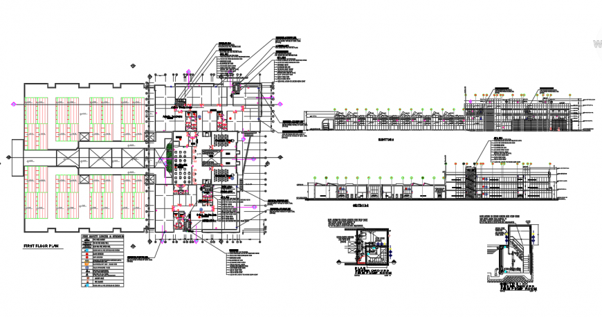 First Floor Restaurant Plan Lay-out detail