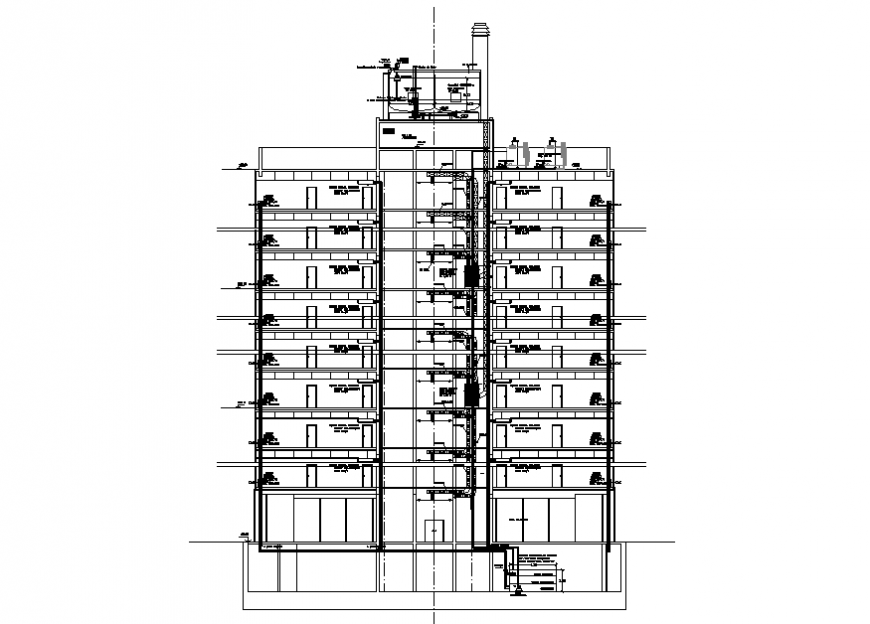 Flat and apartment detail dwg file
