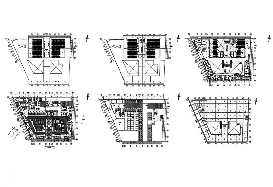 Floor plan details of entertainment center with theater cad drawing details dwg file