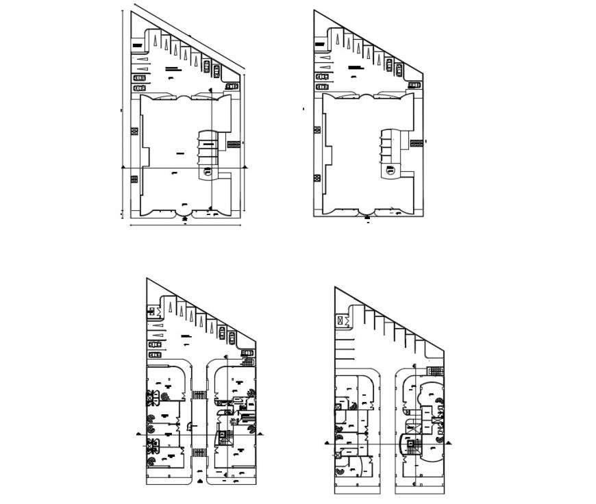 Floor plan of shopping Centre in auto cad file