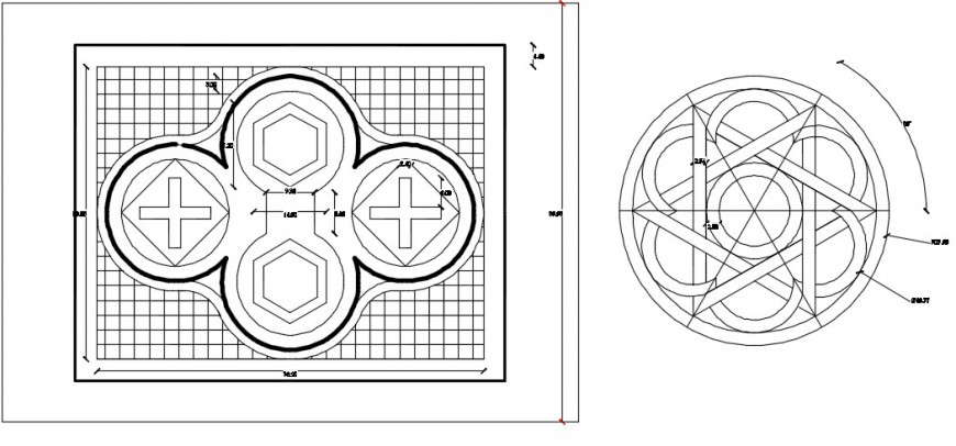 Flooring design model dwg file