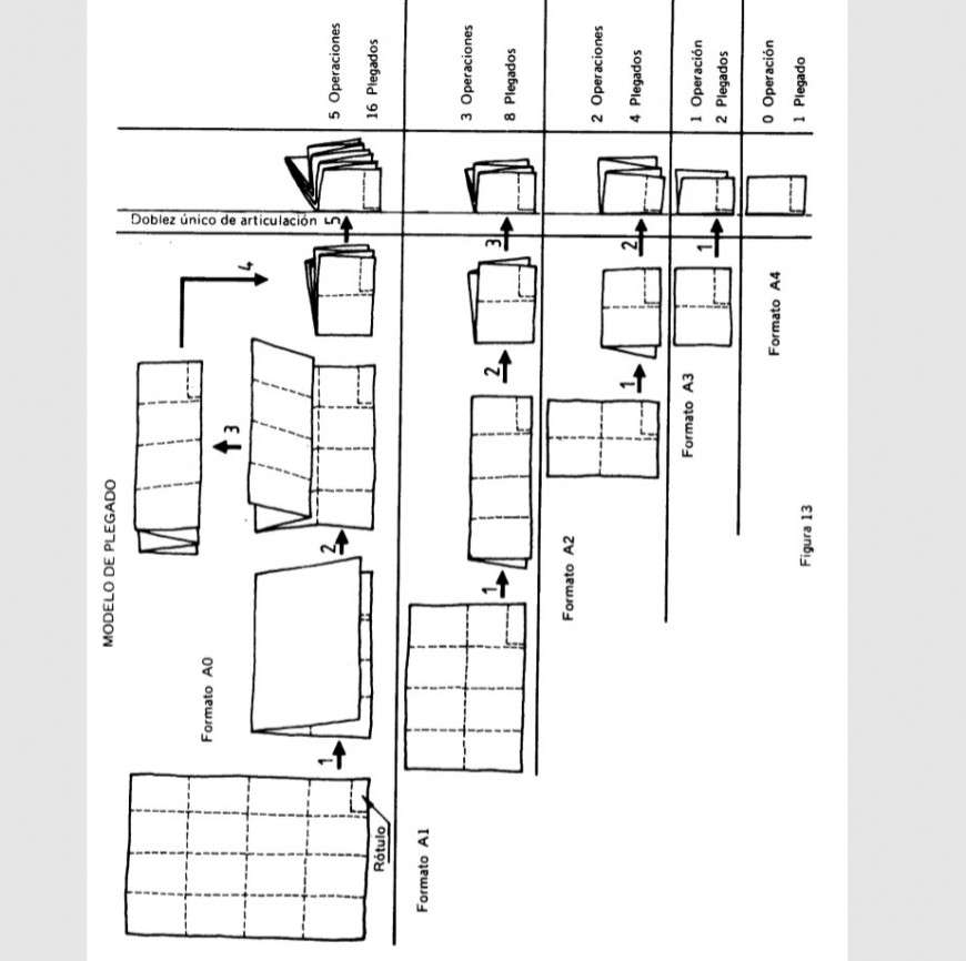 Folding model plan and elevation