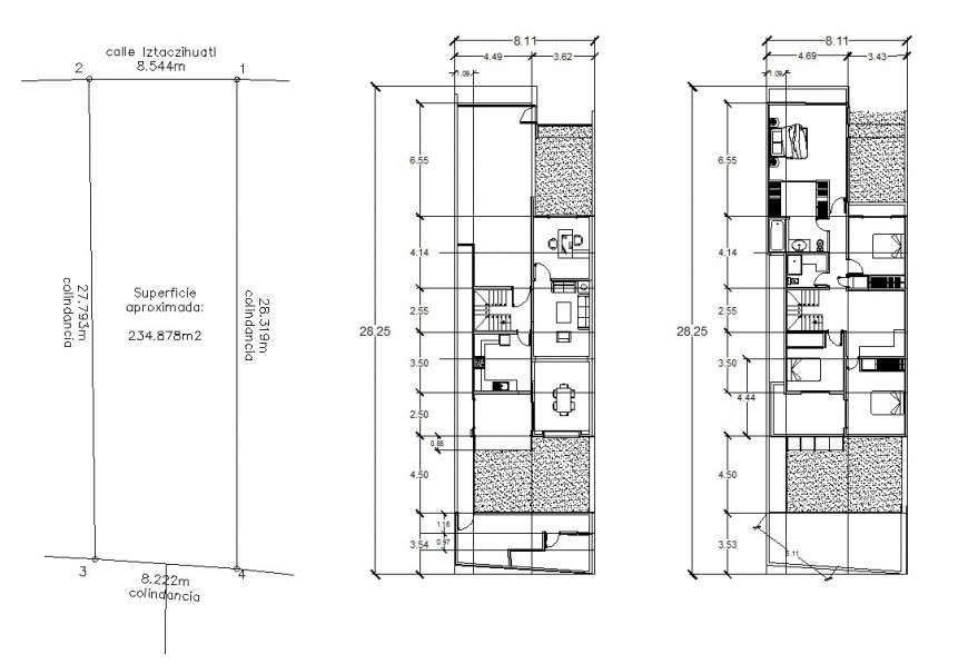 Fort in house floor plan in auto cad file