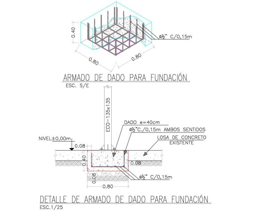 Foundation ceiling detail plan dwg file