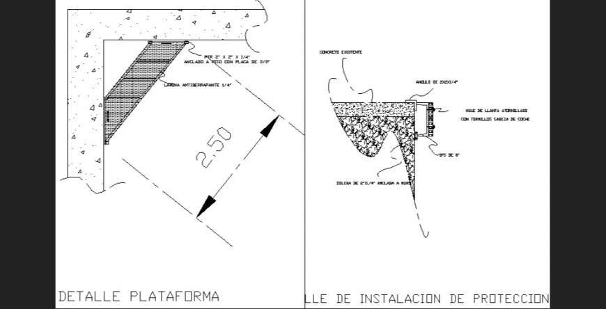 Foundation plan with a detailing dwg file.