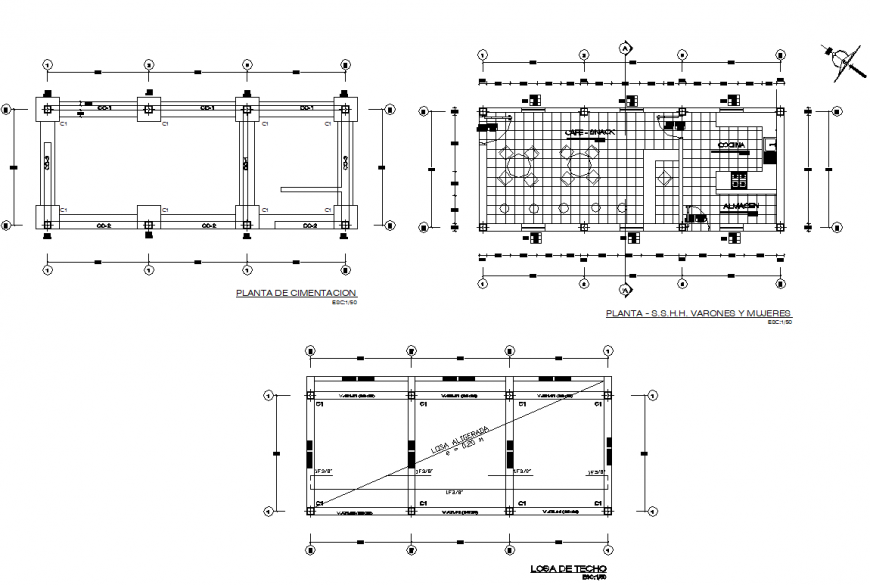 Foundation to beam plan layout file