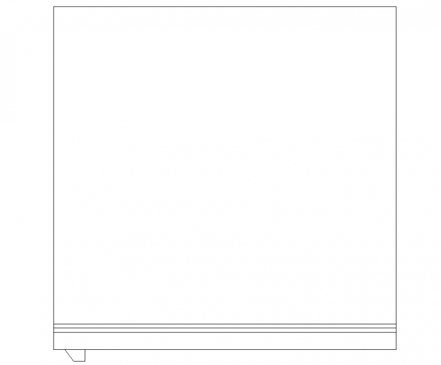 Fridge plan with detail dwg file.