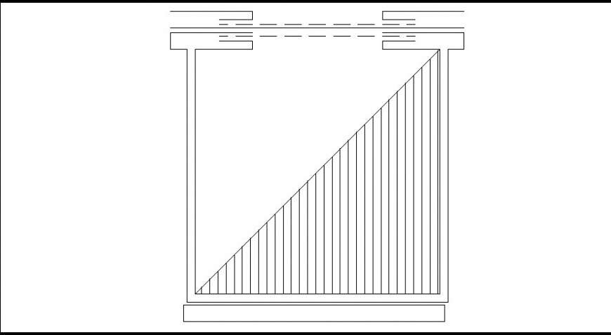 Front construction wall detail.