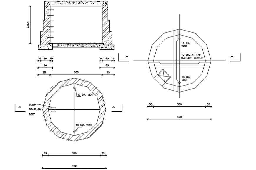 Front construction wall details