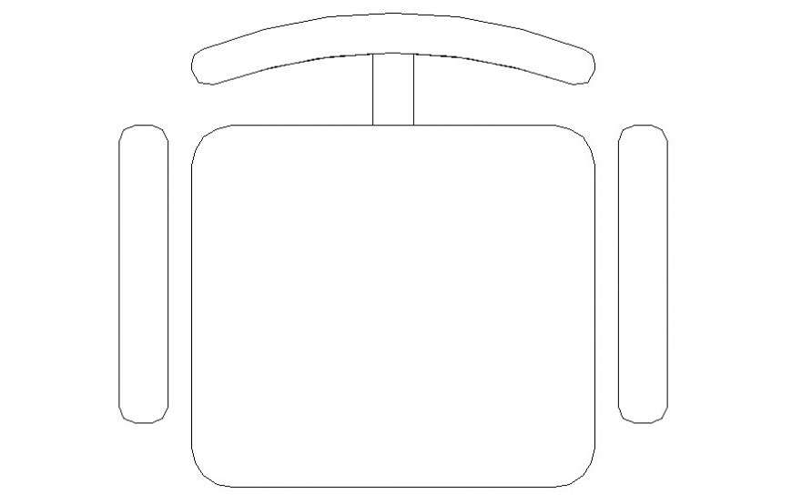 Furniture blocks of chair units 2d view in autocad