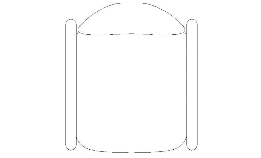 Furniture unit of Chair detail elevation drawing in autocad software
