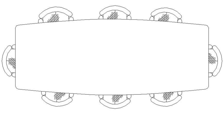 2D Drawing of Table Desk and Chair Furniture CAD File