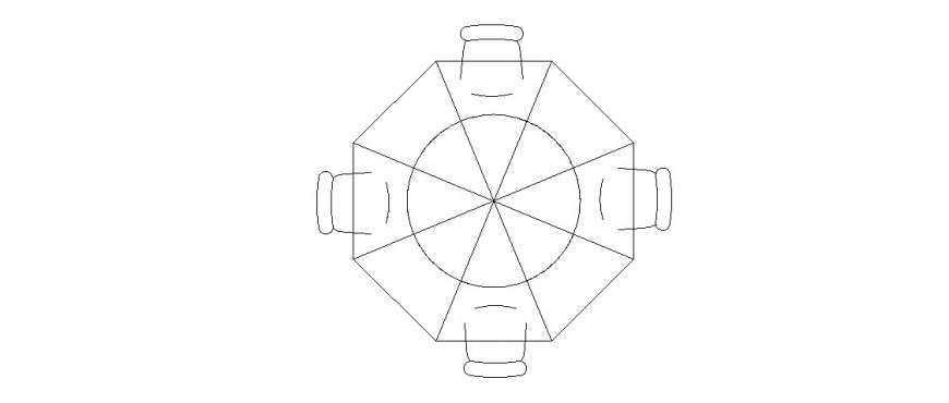 Garden area dining table elevation block cad drawing details dwg file