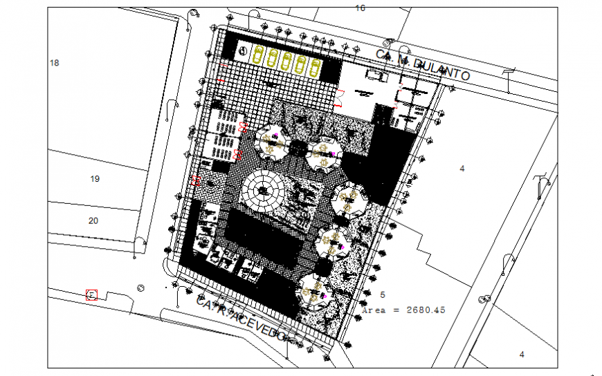Garden detail and layout plan
