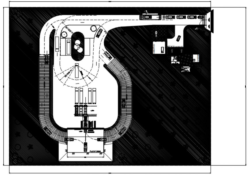 Garden plan in AutoCAD file