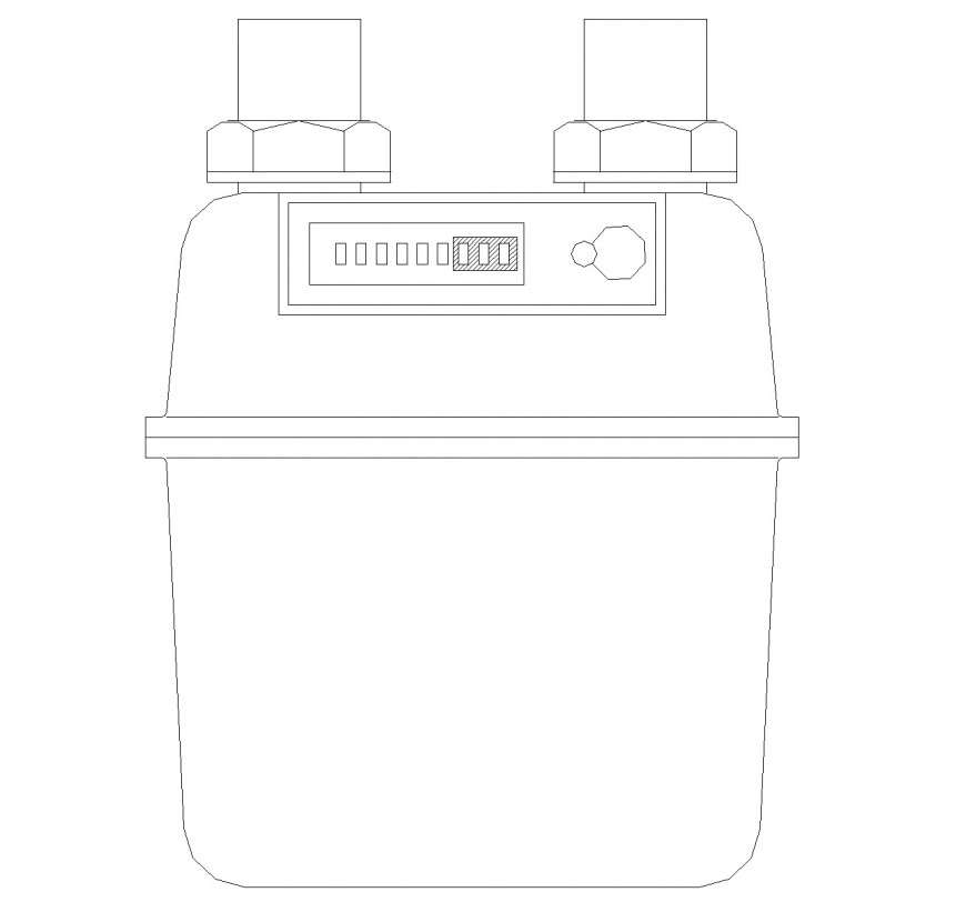 Gas meter plan layout file