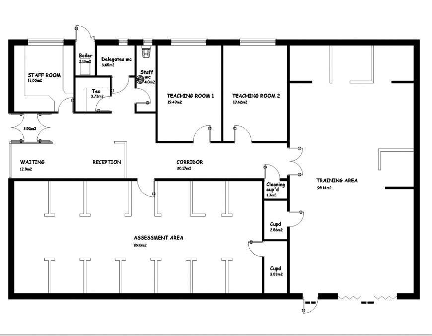 Gas training centre plan layout file
